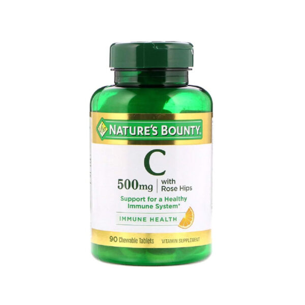 Nature’s Bounty, C-500 mg Delicious Chewable w/ Rose Hips Tablets